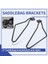 2pcs Motosiklet Siyah Eyer Çanta Destek Çubuk Montaj Braketi Harley Sportster Xl 883 1200TRAVEL Çanta Braketi (Yurt Dışından) 5