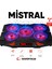 Mistral Kırmızı LED Lşıklı 5 Fanlı Yükseklik Ayarlı LCD Göstergeli Notebook Soğutucu Laptop Soğutucu 1