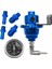 Basınç Göstergesi Araç Aksesuarları ile Ayarlanabilir Yakıt Regülatörü Evrensel Basınç Regülatörü Mavi (Yurt Dışından) 1