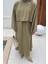 Etekli Tesettür Takım Haki 3
