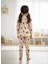 Yeni Sezon Kız Erkek Çocuk Fitilli Pamuk Pijama Takımı 3