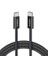 Zolo USB C To C 240 W Hızlı Şarj Örgülü 1 M Kablo A8060, Siyah 3
