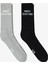 Unıted4 Core Erkek Gri/siyah 2'li Çorap 1