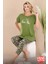 Lady Yeşil Desenli Kapri Pijama Takımı 3