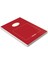 A5 Karton Kapaklı Bloknot, Ofis Serisi, 80 Yaprak, Düz, Kırmızı 2