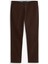 Erkek Denton Düz Paça Chino Pantolon - Kahverengi 5