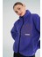 922363-2893 Arun Bayan Mor Fermuarlı Polar Sweatshırt 3