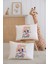 %100 Pamuk Isme Özel 2li Ekru Bebek Yastık Kılıfı 35X45 Cm-Minnie Mouse 1