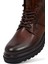 Erkek Kahverengi Fermuarlı Deri Casual Bot 25WFD642818 10