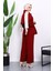 Bordo Double Krep Tunik Pantolonlu Takım 4