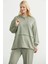 Scuba Oversize Tunik Eşofman Takım - Fıstık Yeşili 2