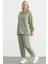 Scuba Oversize Tunik Eşofman Takım - Fıstık Yeşili 3