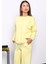 Sarı Biye Detaylı Sweat Pantolonlu Takım 3