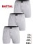 Erkek Boxer Battal Boy 3'lü Düğmeli, Süprem Kumaş (%100 Pamuk) 1