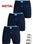 Erkek Boxer Battal Boy 3'lü Düğmeli, Süprem Kumaş (%100 Pamuk) 1