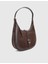 Vlasyi Hakiki Süet Floter Deri Kahverengi Kadın Omuz Çantası 1