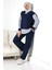 Kadın Mevsimlik Alt ve Üst Rahat Lacivert Spor Tesettür Takım 4
