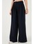 Pile Detaylı Wide Leg Yüksek Bel Geniş Paça Pantolon Bayan Pantolon 6522016 3
