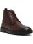 Erkek Kahverengi Fermuarlı Deri Casual Bot 25WFD6717FT 7