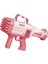 Köpük Tabancası Pilli Otomatik Roket Atar 32 Delikli Baloncuk Tabancası Bazuka Bubble Gun 1