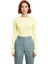Kadın Regular Bisiklet Yaka Slim Kalıp Örme Viskon Yumuşak Kumaşlı Parmak Geçme Detaylı Esnek Bluz 2