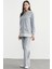 Tam Fermuarlı Tunik Eşofman Takım - Gri 3
