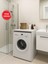 Doliva Çamaşır Makinesi Dolabı Çok Amaçlı Dolap Banyo Dolabı Beyaz 1