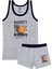 Erkek Çocuk Atlet Boxer Likralı Gri Basketbol (%96 Pamuk - %4 Elastan) 1