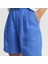 Kadın Mavi Relaxed Fit Şort 6