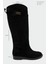 Hunt Siyah Süet Çıkarılabilir Toka Detaylı Çizme 2