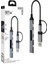 Fh9 4-In-1 Usb-C Hub 2xusb-A, 2xusb-C Çıkışlı Usb-A + C Girişli, Metalik USB Çoklayıcı 1