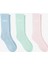 Unıted4 Kadın Mavi/pembe/yeşil 3'lü Çorap 1