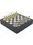 Gifthome Büyük Boy Metal Klasik Satranç Tk. Parlak ve Mermer Desenli Sandıklı Mdf TAHTASI(36X36X6 Cm.) 7
