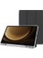 Tab S9+ Fe 12.4 Inç Uyumlu Smart Kılıf, S Pen Kalemlikli, Trifold, Esnek, Mat, Darbeye Tam Dayanıklı Tablet Kılıfı (Siyah) 2
