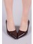 Pedro Arkası Kapalı Stiletto Kahverengi 3