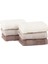 Balera 6'lı El / Yüz Havlu Seti - Ekru / Bej / Kahve 4