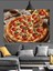 Bütün Peynirli Büyük Pizza Dilimleri Dekoratif Kanvas - Mdf Ahşap Tablo 1