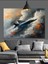 Savaş Uçağı Hız Gökyüzü Dekoratif Kanvas - Mdf Ahşap Tablo 1
