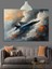 Savaş Uçağı Hız Gökyüzü Dekoratif Kanvas - Mdf Ahşap Tablo 2