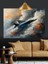 Savaş Uçağı Hız Gökyüzü Dekoratif Kanvas - Mdf Ahşap Tablo 5