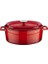 Oval Döküm 21X27 cm Tencere Kırmızı LVOTC27K2R 3