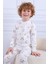 105 Erkek Çocuk Uzun Kollu Bisiklet Yaka Pijama Takım-Beyaz 2