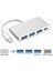 USB 3.0 3 Port Çoklayıcı Dönüştürücü Çevirici Macbook 2