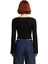 Kadın Regular Regular Kalıp Örme Anvelop Triko Görünümlü Normal Kalıp Bluz 3