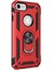6s Plus Için Kılıf Military Ring Holder Kırmızı [ 6s Plus ile Uyumlu Kılıf - Kırmızı] 3