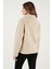 Regular Fit Klasik Yaka Göğüs Cep Detaylı Peluş Hırka Polar Bayan Polar 5866437 7