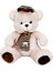 Buğz 001521 Şapkalı Atkılı Peluş Ayı 50 cm 1