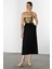 Yandan Yırtmaçlı Hürrem Etek-Siyah 3