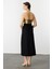 Yandan Yırtmaçlı Hürrem Etek-Siyah 7
