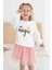 Kız Çocuk Sweatshirt Tütü Etek Elbise Yıldız 1